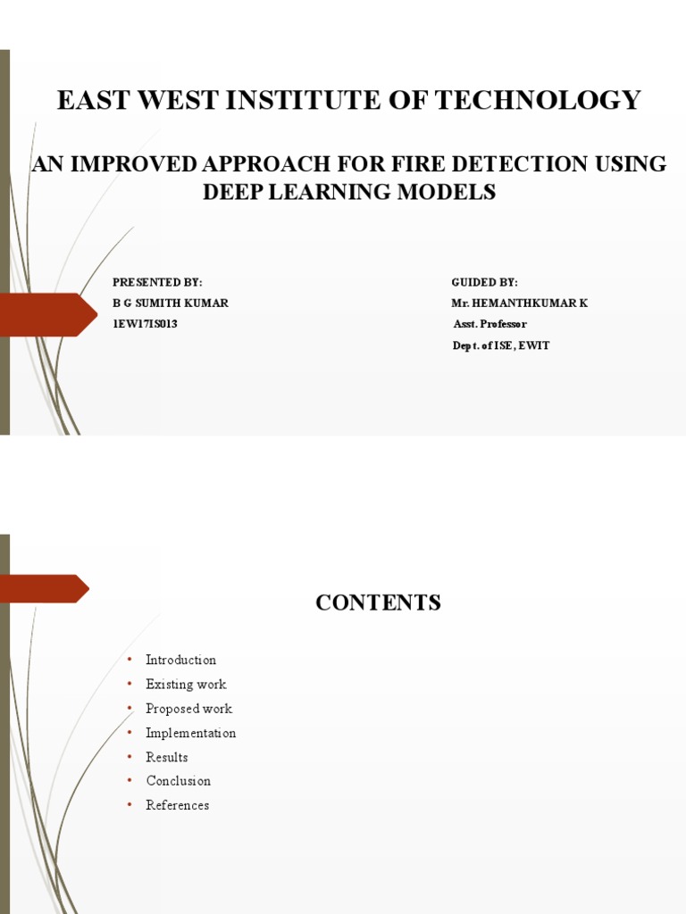 Fire Detection Pdf Deep Learning Applied Mathematics