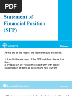 Statement of Financial Position (SFP) : Lesson 1