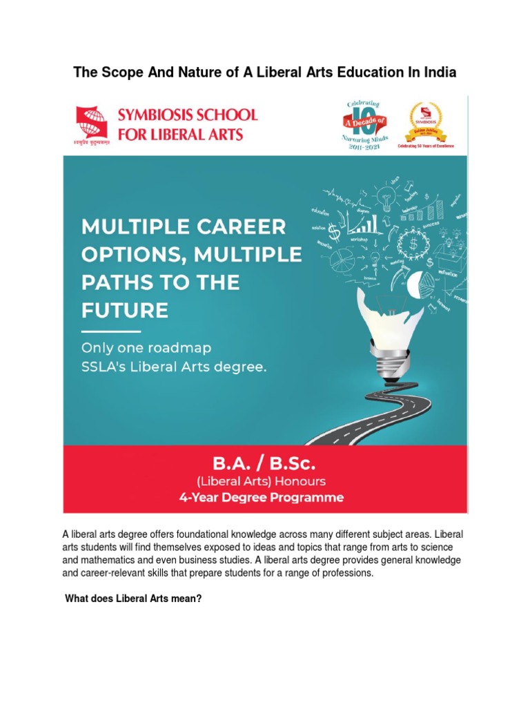 The Scope and Nature of A Liberal Arts Education in India | PDF ...