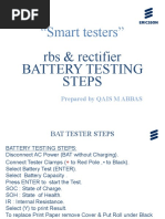 "Smart Testers": Rbs & Rectifier Battery Testing Steps