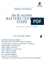"Smart Testers": Rbs & Rectifier Battery Testing Steps