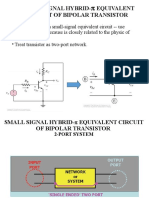 Small Signal Hybrid-Equivalent Circuit of Bipolar Transistor