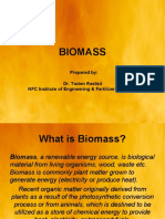 Biomass: Prepared By: Dr. Tazien Rashid NFC Institute of Engineering & Fertilizer Research