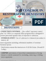 Infection Control in Restorative Dentistry