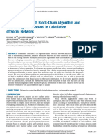 Authentication With Block-Chain Algorithm and Text Encryption Protocol in Calculation of Social Network