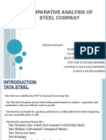 Comparative Analysis of Steel Companies