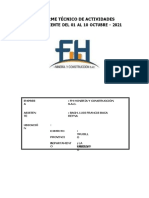 INFORME LUIS BACA Del 01 AL 10 DE OCTUBRE DE 2021