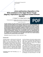 Geology and Tectono-Sedimentary Disposition of The Bima Sandstone of The Upper Benue Trough (Nigeria) : Implications For Sandstone-Hosted Uranium Deposits