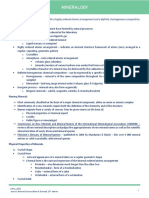 Mineralogy Concepts