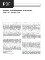 Point Based Rendering Enhancement Via Deep Learning: December 16, 2018