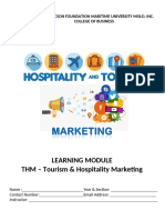Learning Module THM - Tourism & Hospitality Marketing