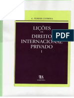 Dto Internacional Privado (Lições) Vol 1 - A Ferrer Correia