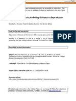 Psychosocial Factors Predicting First-Year College Student Success