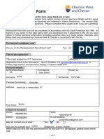 Job Application Form: MR Jose David Arias 15757444 Gonzales Barrio de La Inmaculada, 57