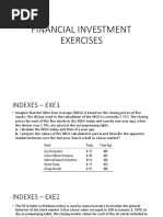 Financial Investment Exercises