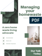 Managing Your Homewaste: Lifestyle by Group 1