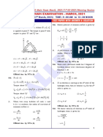 Final JEE - Main Exam March 2021 Morning Session Questions and Solutions