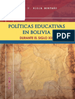 Políticas Educativas en Bolivia TOMO I