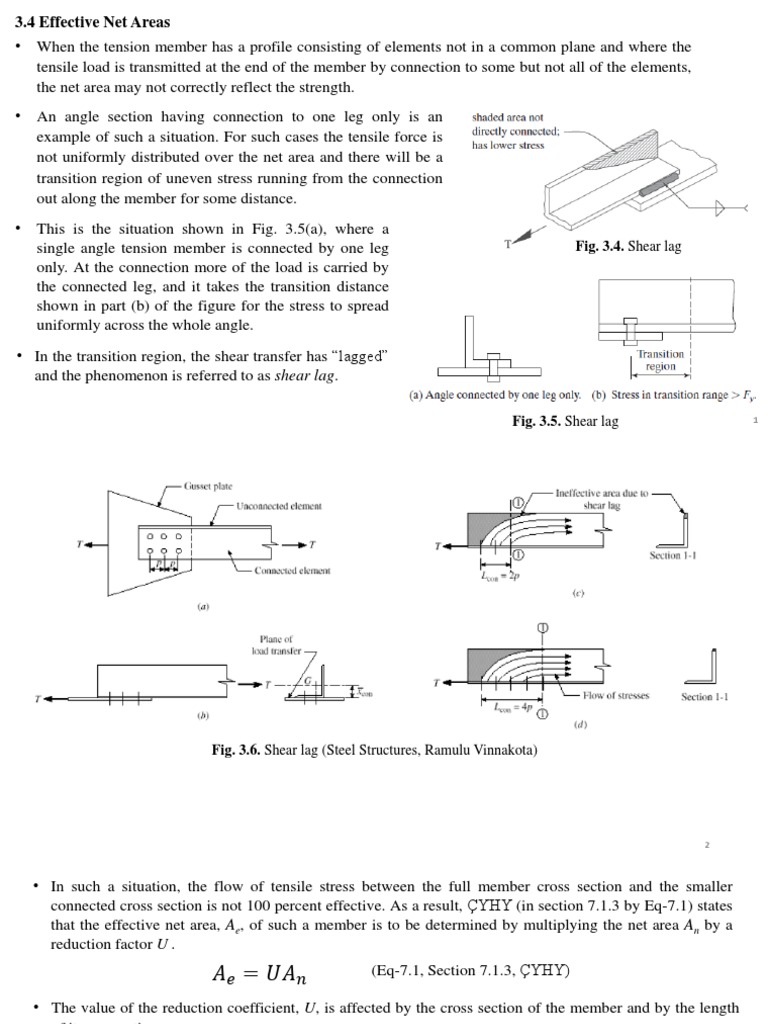 Steel Structures Tension Members 2 | PDF | Fracture | Strength Of Materials