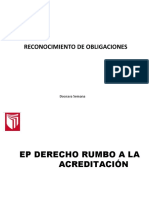 Formas Existentes para El Reconocimiento de Obligaciones