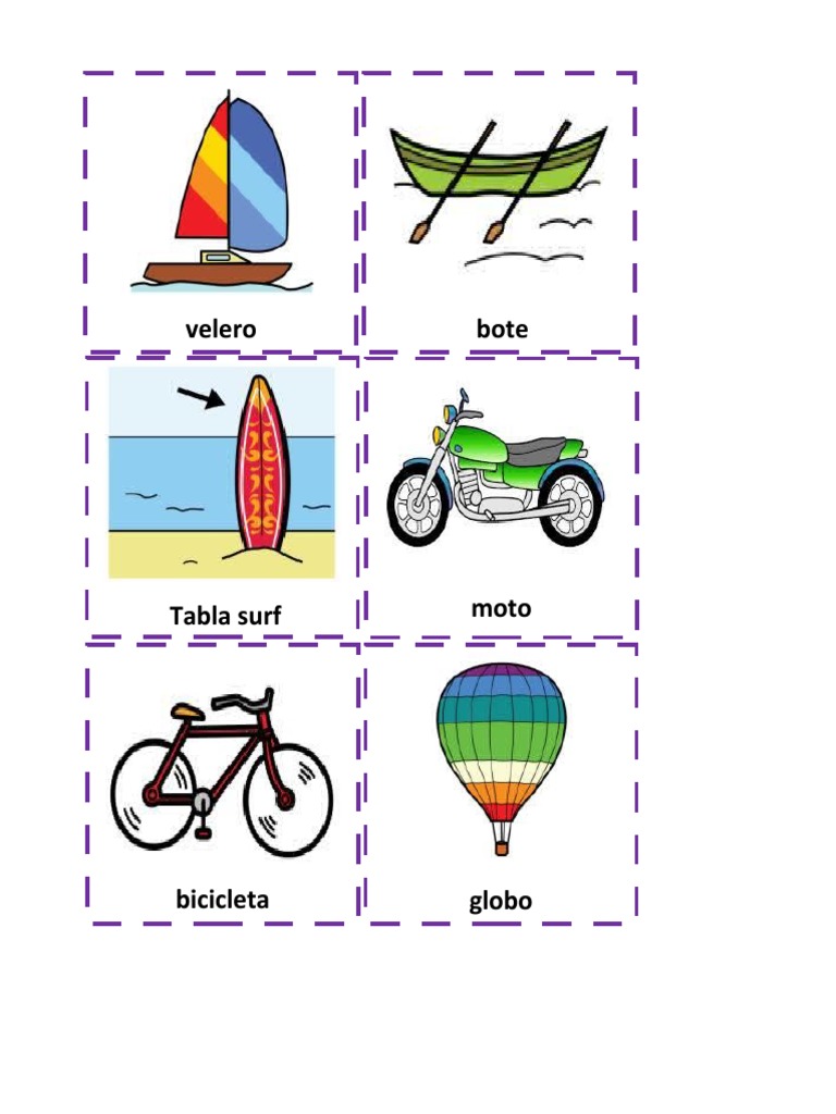 Medios de Transporte para Imprimir | PDF