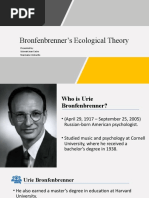 Urie Brofenbrenner Ecological Theory