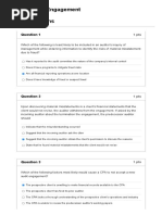 Quiz On Audit Engagement