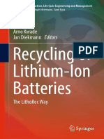 Recycling of Lithium-Ion Batteries Libro