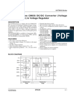 S1F76610 Series CMOS DC/DC Converter (Voltage Doubler / Tripler) & Voltage Regulator