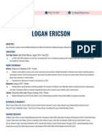 Resume of Acheivements - Logan Ericson