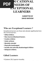 Exceptional Learners