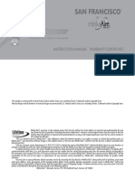 Minka Aire San Francisco Instruction Manual Warranty Certificate