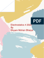 Electrostatics 4 2022 Notes