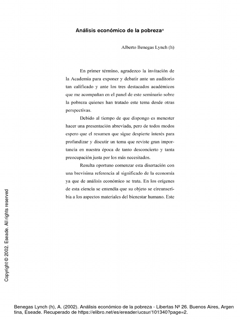 s10 - Lectura - Foro 2 - Analisis Economico de La Pobreza 1 | PDF | Ley ...