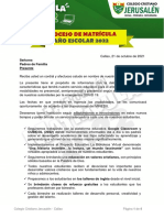 Proceso de Matricula 2022