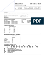Product Data Sheet OK Tubrod 15.34: T 'Tubular Cored Electrode Arc Welding'