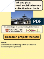 Work and Play: Disease Spread, Social Behaviour and Data Collection in Schools