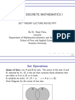 Mat 115: Discrete Mathematics I: Set Theory Lecture Notes