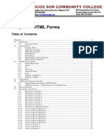 Chapter 5. HTML Forms: Table of Contents