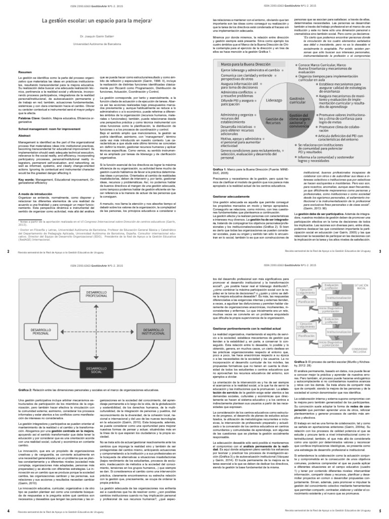 Gestión Escolar para la Mejora Educativa | PDF | Plan de estudios ...