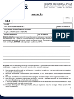 Prova 1 - Curso Técnico - Aterramento e Proteção