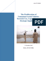 The Proliferation of Unmanned Aerial Vehicles: Terrorist Use, Capability, and Strategic Implications
