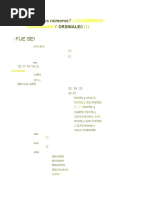 Vocabulario. Elemental A1-A2 - Numerales ordinales y cardinales