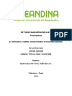 La Ciencia Trascendente en Los Derechos de Los Seres Humanos