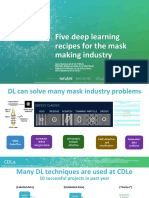 Five Deep Learning Recipes For The Mask Making Industry