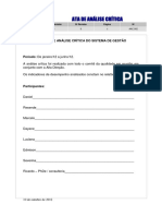 Análise crítica do sistema de gestão com foco em indicadores e melhoria contínua