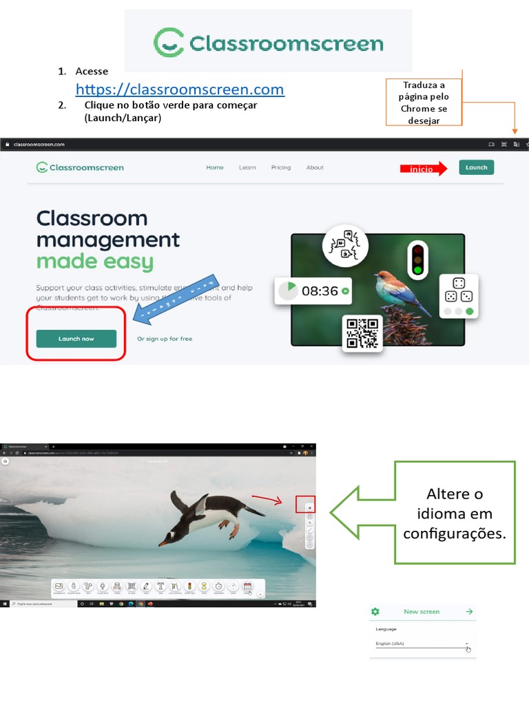 Ferramentas E Recursos Disponíveis Na Plataforma Classroomscreen Para