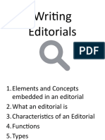 Writing Editorials