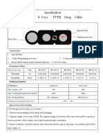 Gjyxch 8 Core FTTH Drop Cable: Pecification