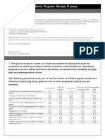 Survey Program Review